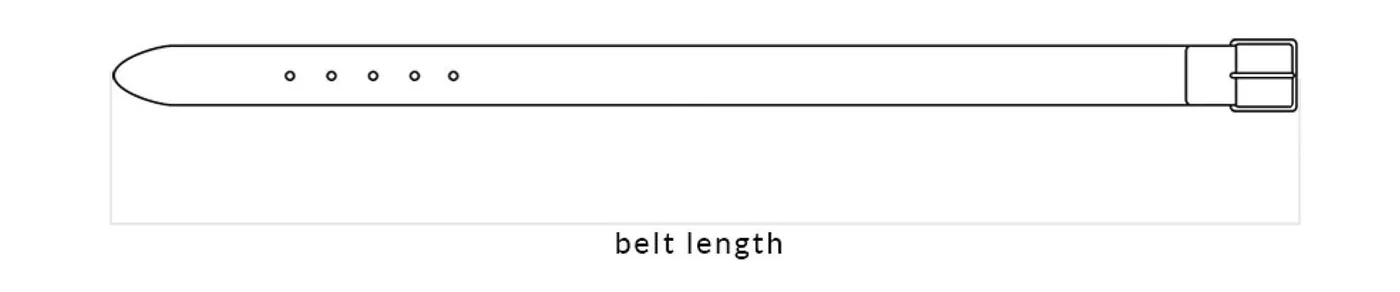 Size chart: Elastic Braided