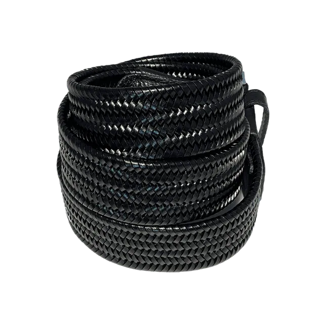 Unicolor Leather, Elastic Braided Leather