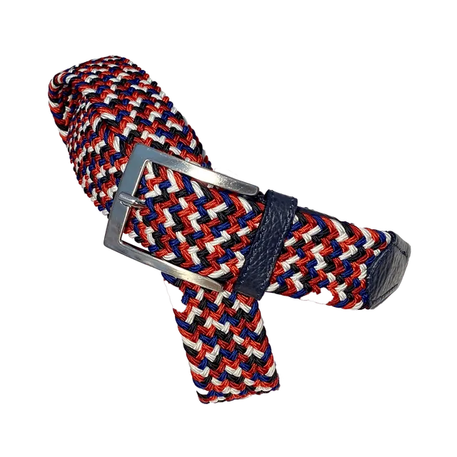 Multicolor Red, Elastic Braided