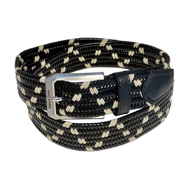 W, Elastic Braided Leather